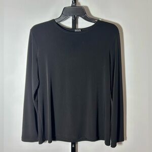 Clara Sunwoo M Black Long-sleeve Crewneck Top